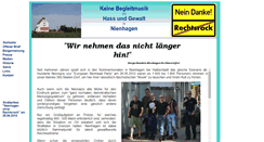 Desktop Screenshot of nienhagen-rechtsrockfrei.org